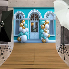 Lofaris Tiffany Green White House Balloons Sweep Backdrop