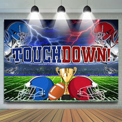 Lofaris Touchdown Party Electric Thrill Gold Trophy Backdrop