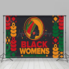 Lofaris Tribal Floral Black Womens History Month Backdrop