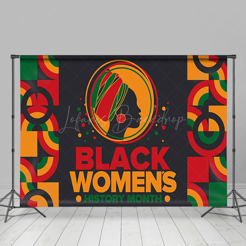 Lofaris Tribal Pattern Black Womens History Month Backdrop