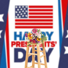 Lofaris Usa Flag Patriotic Happy Presidents Day Backdrop