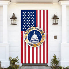 Lofaris Usa Flag Presidential Inauguration Day Door Cover