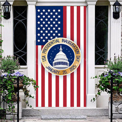 Lofaris Usa Flag Presidential Inauguration Day Door Cover