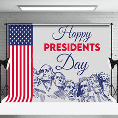 Lofaris Usa Flag Sculpture Sketch Presidents Day Backdrop