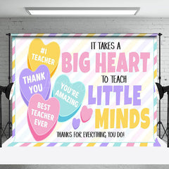 Lofaris Valentines Heart Big Little Minds Backdrop