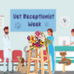 Lofaris Veterinary Hospital Vet Receptionist Week Backdrop