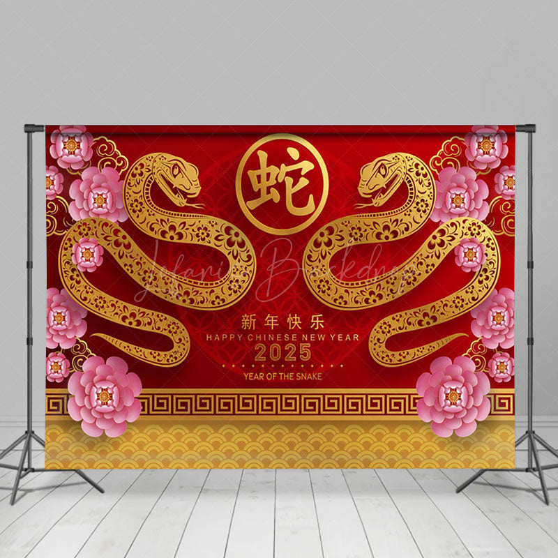 Lofaris Vibrant Snake Year 2025 Celebration With Gold Serpent Backdrop