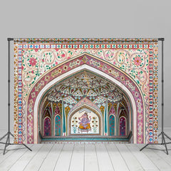 Lofaris Vibrant Tiled Archway Intricate Miniature Backdrop