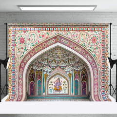 Lofaris Vibrant Tiled Archway Intricate Miniature Backdrop