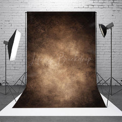 Lofaris Vintage Brown Black Fuzzy Central Spotlight Backdrop