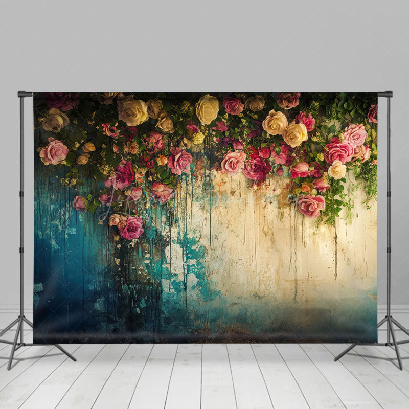 Lofaris Vintage Floral Wall Fine Art Photography Backdrop