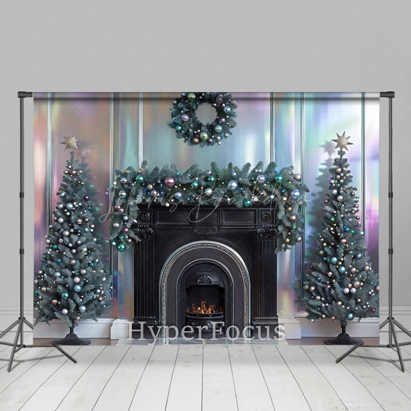 Lofaris Vintage Rainbow Wall Fireplace Christmas Backdrop