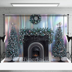 Lofaris Vintage Rainbow Wall Fireplace Christmas Backdrop