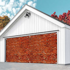 Lofaris Vintage Red Brick Wall Texture Garage Door Banner