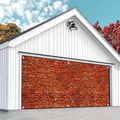 Lofaris Vintage Red Brick Wall Texture Garage Door Banner