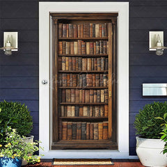 Lofaris Vintage Wooden Bookshelf Books Birthday Door Cover