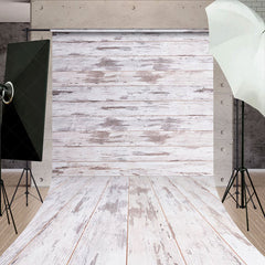 Lofaris Warm Rustic Wooden Floor Tabletop Patterned Backdrop