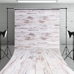 Lofaris Warm Rustic Wooden Floor Tabletop Patterned Backdrop