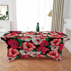 Lofaris Watercolor Blossom Flower Garden Stretch Table Cover