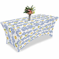 Lofaris Watercolor Farm Yellow Lemon Fruit Stretch Table Cover