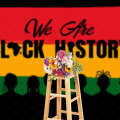 Lofaris We Are Red Yellow Green Black History Month Backdrop