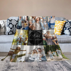 Lofaris We Love You Custom Baby Name Family Photo Blanket