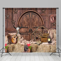 Lofaris Western Cowboy Saloon Wooden House Room Set Backdrop