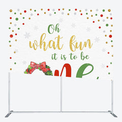 Lofaris What Fun It Is to be One Birthday Tension Backdrop