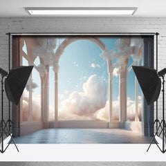 Lofaris White Cloud Sky Arch Balcony Architecture Backdrop