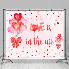 Lofaris White Pink Love Valentines Day Room Set Backdrop