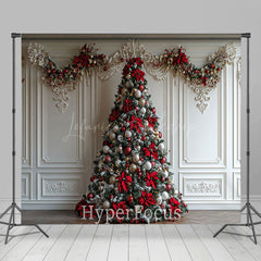 Lofaris White Wall Window Scene Christmas Room Set Backdrop