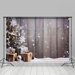 Lofaris White Winter Sweet Vibe Christmas Holiday Backdrop