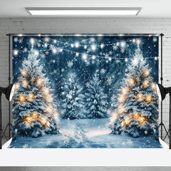 Lofaris Winter Forest Scenes Snowy Path Festive Backdrop