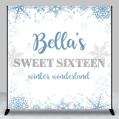 Lofaris Winter Wonderland Custom Sweet 16 Birthday Backdrop