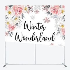 Lofaris Winter Wonderland Snowflake Pillow Cover Backdrop