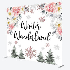 Lofaris Winter Wonderland Snowflake Pillow Cover Backdrop