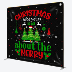 Lofaris Xmas Hope Merry Christmas Pillow Cover Backdrop