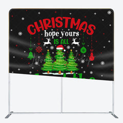 Lofaris Xmas Hope Merry Christmas Pillow Cover Backdrop