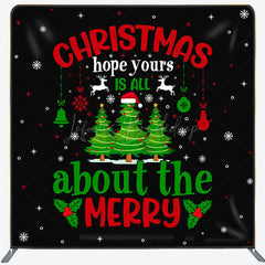 Lofaris Xmas Hope Merry Christmas Pillow Cover Backdrop