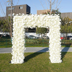 Lofaris Yellowish White Artificial Flower Wall For Wedding