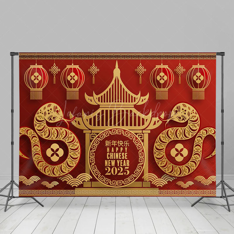 Lofaris Zodiac Snake Protect Peace Chinese Year Backdrop