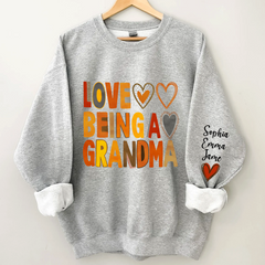 Lofaris Love Being A Grandma And Kids Custom Name CTH01 Sweatshirt