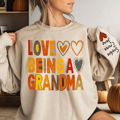 Lofaris Love Being A Grandma And Kids Custom Name CTH01 Sweatshirt