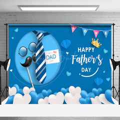 Lofaris Love Best Dad Ever Blue Moon Fathers Day Backdrop