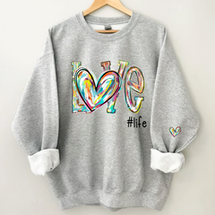 Lofaris Love Grandma Life Autumn Clipart Custom Sweatshirt