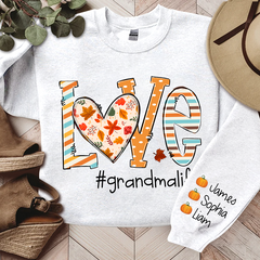 Lofaris Love Grandma Life Autumn Fall Custom Sweatshirt