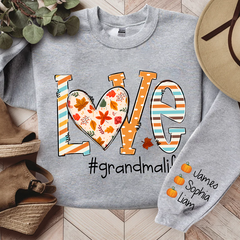 Lofaris Love Grandma Life Autumn Fall Custom Sweatshirt