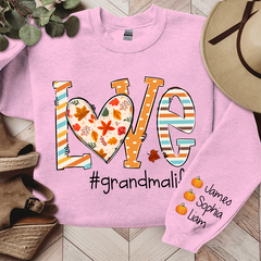 Lofaris Love Grandma Life Autumn Fall Custom Sweatshirt