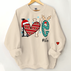 Lofaris Love Grandma Life Christmas Custom Name Sweatshirt