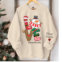 Lofaris Love Grandma Life Christmas Sweatshirt